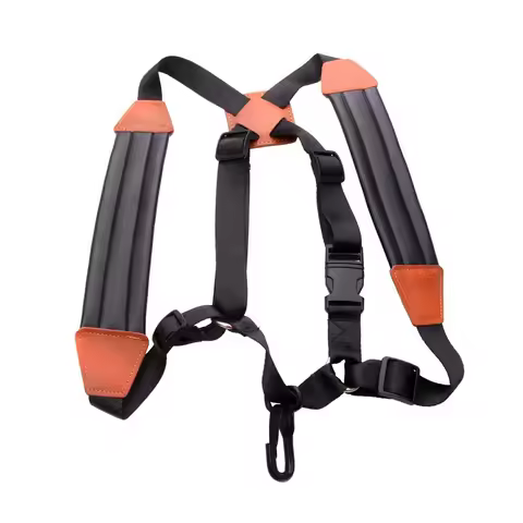 Saxophone Strap Sax Shoulder Strap Adjustable Padded Leather Strap for Soprano Alto Baritone Saxopho