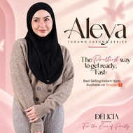 Aleya Series (Hannah Delisha Tudung Sarung) Butterfly Rosegold Series | Instant Hijab in 2 sizes