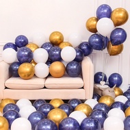 33cm Thick Pearlescent Night Blue Deep Space Blue Latex Balloon Full Month Hundred Days Birthday Par