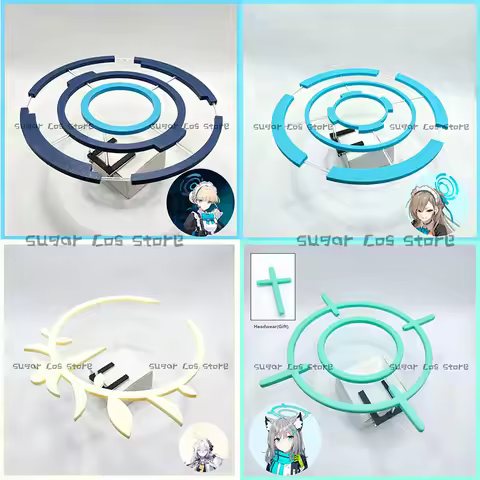 Games Blue Archive Cosplay Props Headwear Halo Asuma Toki Ichinose Asuna Sunaookami Shiroko Shirasu 