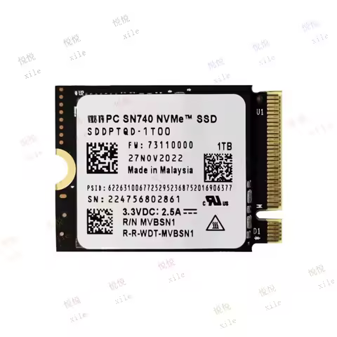 L+ WD SN740 1TB M.2 2230 SSD NVMe PCIe4x4 For Steam Deck For ASUS ROG Dell Laptop