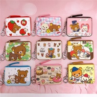 Rilakkuma Ezlink Card Holder - Waterproof PU Leather Coin Purse with Keychain - Perfect Gift for Gir