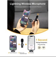 [🎙️🎼🎶🕹️🎛️]迷你無線領夾式麥克風 USB Type-C 或 iphone Lightning 便攜式無線 MIC，用於手機直播視頻記錄