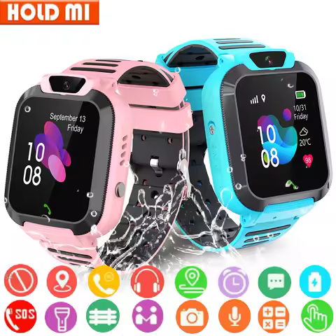 Smart Watch Kids 4G Sim Card SOS Call LBS Tracker Location Children Watch Camera IP67 Waterproof Sma