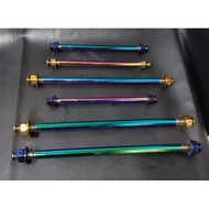 Tatinium Tayar Wheel Shaft Nut Gold / Tatinium Front & Rear Yamaha LC135 / Y15ZR