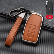 Metal+Lather Car Remote Key Case Cover Shell For Lexus NX GS RX IS ES GX LX RC 200 250 350 LS 450H 300H Keychain