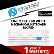 DUCKY ONE 2 TKL RGB WHITE MECHANICAL KEYBOARD - MX RED - DKON1787ST-RUSPDWWT1