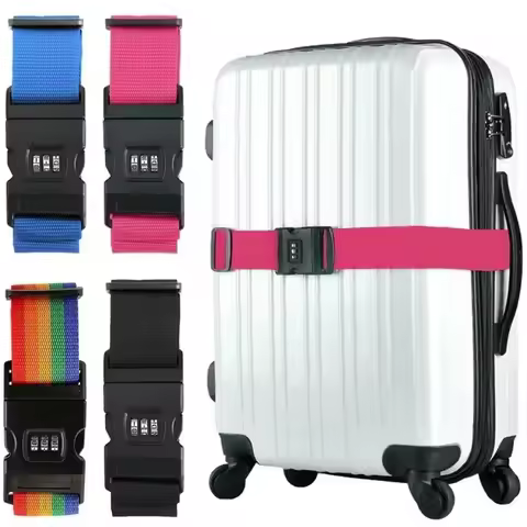 Adjustable Luggage Strap, Strong Elasticity, Additional Safety Travel Suitcase, Luggage Safety Belt,
