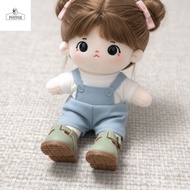 POYFOX 1pair Doll Leather Shoes Boots, Pretend Play Black Brown Bjd Doll Shoe, Doll Accessories 1/6 