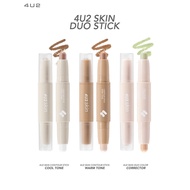 4U2 Skin Duo Stick, Contour Stick, Convenient Corrector 4 grams