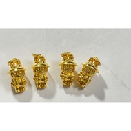 Labubu hanging Charm - Pendant Sz 12 x 25mm - Au 750 KJ