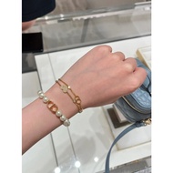 100% Original Genuine CD Bracelet Pentagram Diamond-set Pearl Classic CD Letter Bracelet Girlfriend 