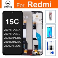6.9 LCD สำหรับ Xiaomi Redmi 15C 4G 5G จอแสดงผล2508CRN2BC เครื่องมือเปลี่ยนประกอบ Digitizer หน้าจอสัม