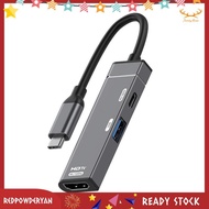 [Redpowderyan.] Type-C HUB Type-C to HDTV USB-A PD100W HUB Type C to -Compatible Adapter 4K@120Hz US