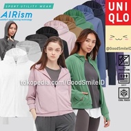 Terheboh Uniqlo Airism Jaket Mesh Hoodie Uv Protection Jacket Wanita