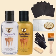 RevHome Howard Wooden Cutting Board Oil Mineral Wood Rattan Care Premium One-Day Class Kit(59ml each
