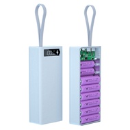 Box Battery Charging Box Without Battery Detachable LCD Display 16X18650 Battery Case Shell