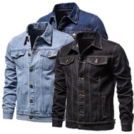 FELOZ|| Jaket Jeans Pria Oversize Jumbo Bahan Denim Premium Tebal Distro  ( Bisa bayar di tempat )