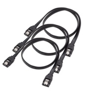 Cable data sata 3.0 NB 40cm clip pin lock 6Gbps black for hdd ssd - Cable sata3 III clip