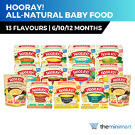 HOORAY! All-Natural Ready To Eat Baby Food - 13 Flavours