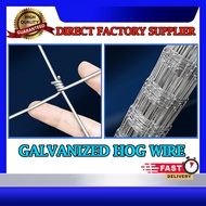 Galvanized Hog Wire for Fence Panels High Quality Thickened Steel Anti-Rust Wire for Sheep fence Goa