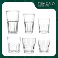 SET OF 6 CENTRA GLASS CUP MT2009-Y5950-1 -Y5950-2 -Y5950-3 / 250ML-310ML-410ML-340ML/TEA-CAFE CUP