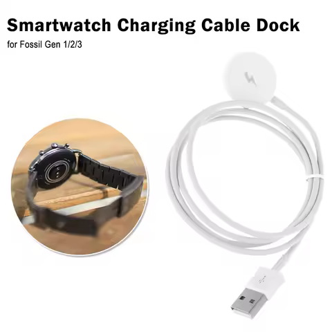 Watch Charger Cable Dock Watch Charger Travel Business for Fossil Gen 1/2/3 Smartwatch Power Supply 