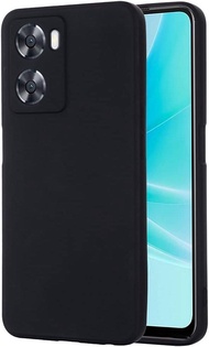Pure Liquid Silicone Case Casing Cover For OPPO A57 4G / OPPO A77S 4G BLACK TPU