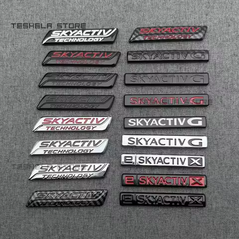 Car Trunk Sticker Aluminium Emblem Trim For MAZDA SKYACTIV CX5 CX30 CX60 CX90 SKYACTIVG CX-4 MX5 MAZ