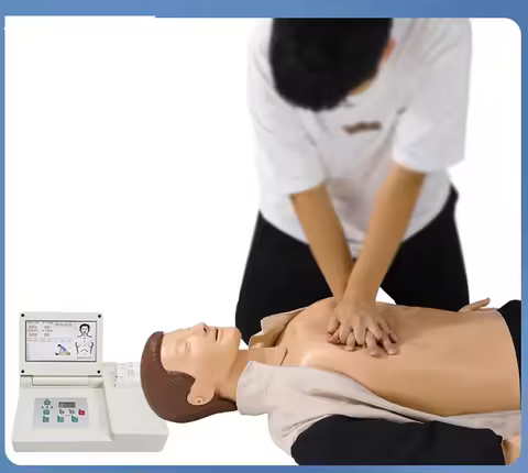 CPR simulator, half body training dummy, CPR emergency model, AED defibrillation exercise mold, emer