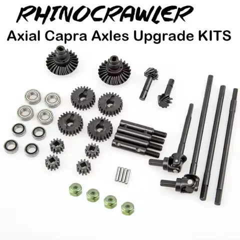 RhinoCrawer Hardened Portal Axle Shafts Gears For Axial SCX10 III Capra Offset Axles (VP) Full Upgra