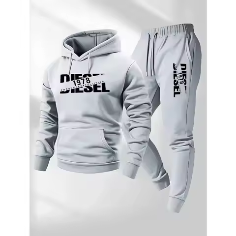 2026 Winter-Spring Trendy Hooded Sports Outfit - Sports Fashion Hooded Casual Sports Pants Set - New