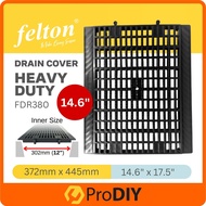 PRODIY FELTON FDR380 12" x 17.5" Heavy Duty Drain Cover Penutup Longkang PVC Tutup Longkang Tahan Lasak 沟渠盖