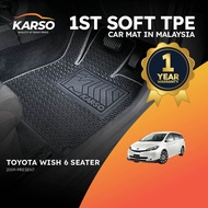 Karso Karpet Kereta Car Mat Toyota Wish 6 Seater (2009-Present)