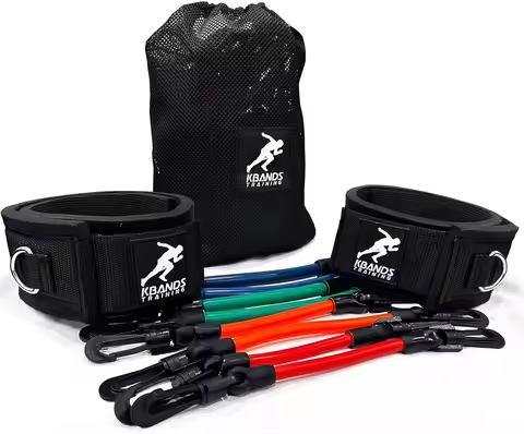 Speed and Strength Leg Resistance Bands with Digital Training Programs for Youth to Advanced Athlete