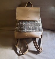 Preloved Tas Ransel Wanita Coklat ( deffect )