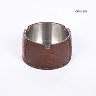 YQ26 2022New Hotel Office Home Leather Ashtray Handmade Cowhide Ashtray Creative Cigarette Products