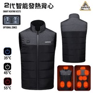 SUPERV - 出清商品 智能發熱背心 紅外發熱衫 發熱衫 保暖背心 發熱功能不穩定 不設保養 黑色3XL碼