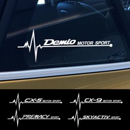《READY STOCK》2pcs Car Side Window Decor Stickers For Mazda 2 Demio CX-5 BT-50 Biante CX-8 CX-9 CX-30 MX-5 Premacy Skyactiv Auto Accessories