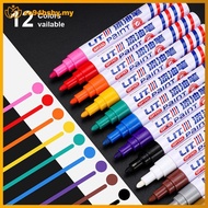 xo94bsby Colorful Permanent Paint Marker Waterproof Markers Tire Tread Rubber Fabric Paint Marker Pe