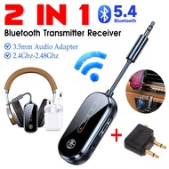 C83 Pro Bluetooth 5.4 Audio Transmitter Receiver 3.5mm AUX Jack 2-In-1 Airplane Wireless Adapter Mic
