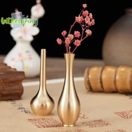 [lnthespringS] Mini Pure copper vase gold decor living room Antique vase unique flower vase new