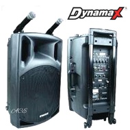 PRO112A Dynamax Portable PA System 12" Speaker with Bluetooth and 2 Wireless Mic