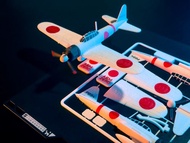 3D Printed A6M Zero Fighter Plane Model Kit – WWII Japanese Aircraft DIY Miniature PLA Tactical Spru