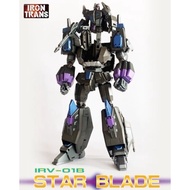 Transformers IronTrans Iron Trans IR-V01B IRV01B Nemesis Black Star Blade Star Sword G1 Star Saber