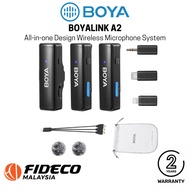 BOYA BOYALINK A2 All-in-one Design Dual Wireless Microphone System