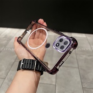 【 Shockproof 】Case For OPPO A15 A15S A35 Phone Case 2025 New Magnetic design aesthetic accessory Cas