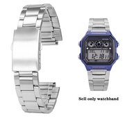 New Metal Bracelet For Casio AE1200 Ae1300 A158 A-159 A169 A168 F91 small square stainless steel wat