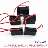 20PCS/LOT 100% New  CBB61 Starting Capacitor 1.2UF/1.5UF/2UF/2.4UF/2.5UF/3UF/4UF/5UF  Floor Fan And 