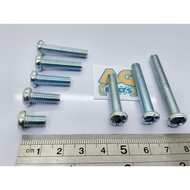 10 Pcs JP M6 Bolts (10" Bolts) Length 1 to 5cm Plus Screwdriver M6 Bolt Bolt and Nut M6 Screw